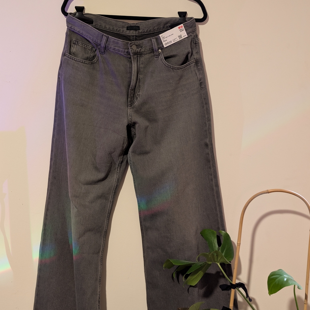 Uniqlo Wide Gray Women's Jeans